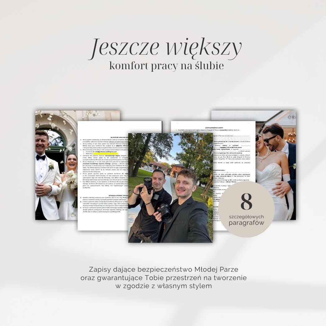 umowa fotografa ślubnego i filmowca ślubnego - wzór umowy pdf